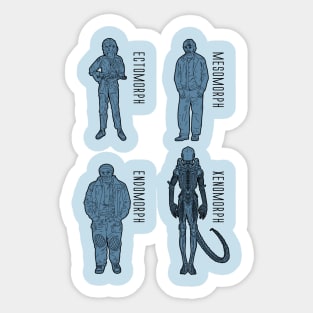 Body types - light Sticker